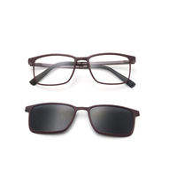 Clip magnétique sur montures de lunettes optiques pour femmes Lunettes de créateurs de marques célèbres