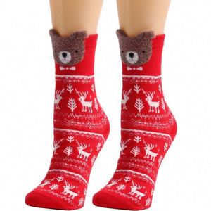 Nouvelles <span class=keywords><strong>chaussettes</strong></span> de Noël pour femmes, motif mignon de <span class=keywords><strong>renard</strong></span>, chien, Père Noël, élan, <span class=keywords><strong>chaussettes</strong></span> de Noël - Product Image 3