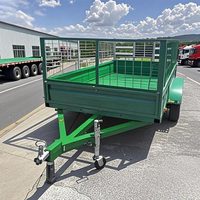 Nouvelle Remorque Benne Caisse Basculante Galvanisée à Chaud pour Exploitation Agricole, Utilitaire Compacte, Type Semi-Remorque avec Échelle