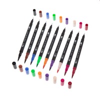 LISI 120/144 Couleurs Livres de coloriage pour adultes Dessin Bullet Journaling Calligraphie Set Fine Brush Tip Colored Pens Art Markers