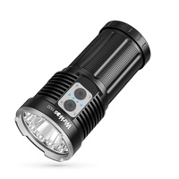 Lampe torche rechargeable TS32 15000lm puissante avec 12 LED LH351D/519A + 1 LED SFT40 et double interrupteur