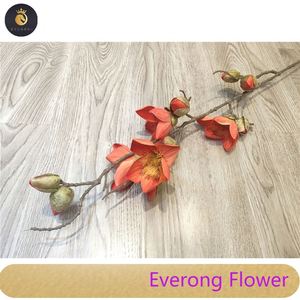 Finto singolo ramo argentino Kapok per la decorazione della tavola della casa di nozze fiore fiore fiore artificiale Magnolia fiore - Product Image 2