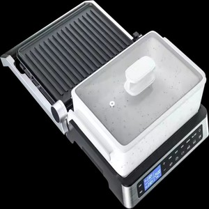 Nueva Parrilla Eléctrica Comercial para Interiores, Diseño Plegable para Campamento, Construcción de Acero Inoxidable, Plancha para Sándwiches sin Humo - Product Image 6