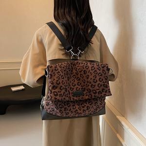 Niche design imprimé léopard sac fourre-tout élégant rétro sac à bandoulière grande capacité - Product Image 2