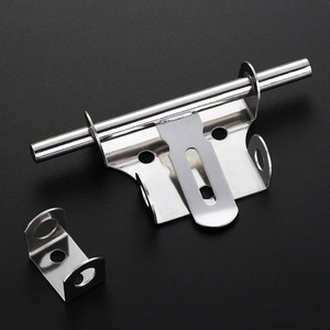 Minghaoge Stainless Steel Door Bolt F Type Thickened Security <b>Latch</b> For Door <b>Window</b> Left Right Universal - Product Image 3