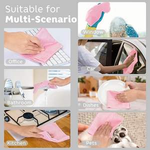 Microfiber Cleaning Cloth Roll BlueShop Towels Sheets Washable, MicrofiberTowels for Cars Reusable <strong>PaperTowel</strong> for House Kitchen - Product Image 5