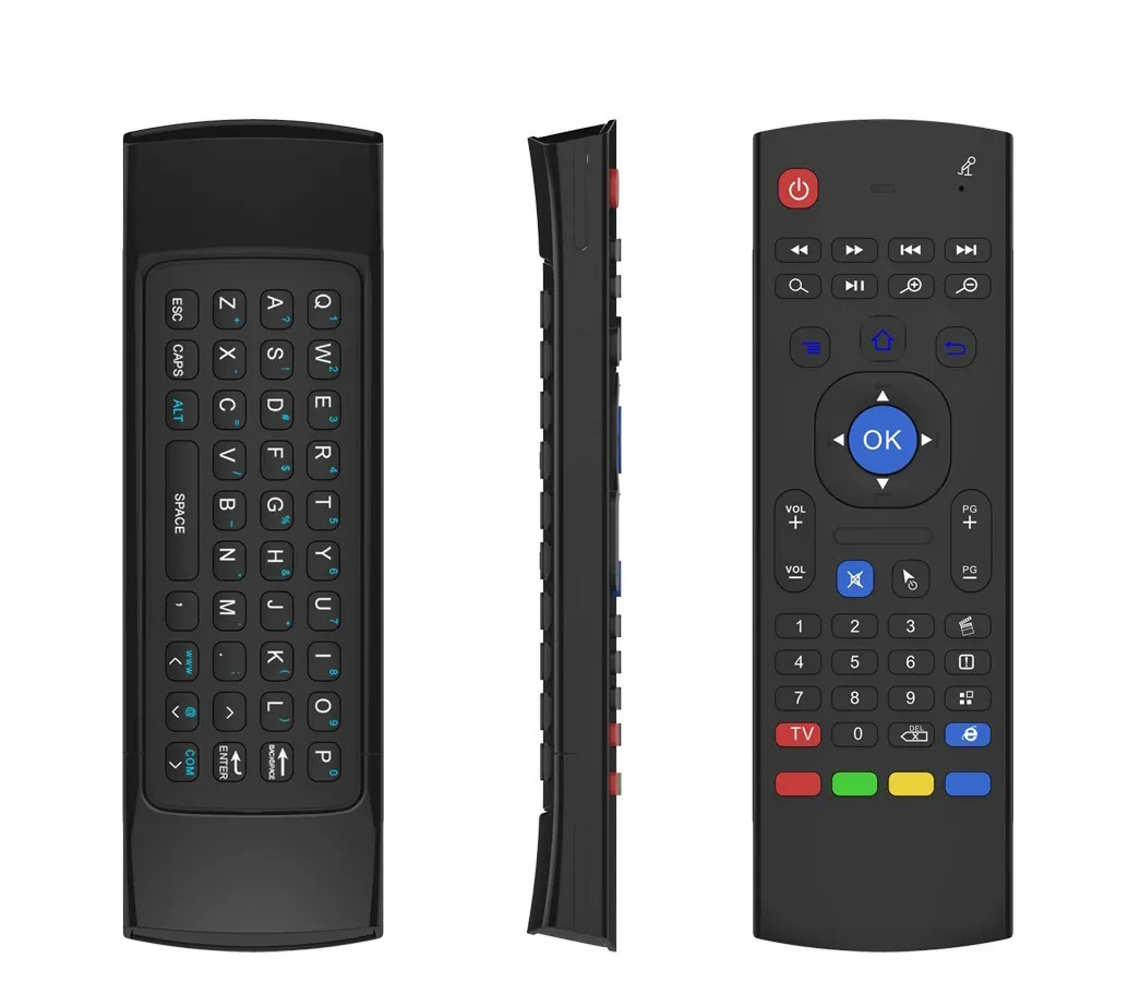 Chuột MX3 Air Mouse Bàn Phím Mini Không Dây 2.4GHz Điều Khiển Từ Xa Bằng Giọng Nói Điều Khiển Từ Xa Học IR Cho Máy Vi Tính Android TV Box Mini X96