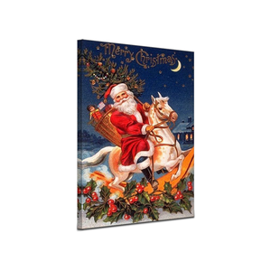 Il prezzo di fabbrica Diy pittura digitale natale vecchio uomo cavalcare una pittura a cavallo con numeri pittura a olio per numero - Product Image 1