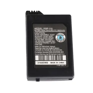 OEM/ODM容量袖珍游戏机电池1800毫安时3.6伏PSP-110游戏手柄可充电储能锂离子电池