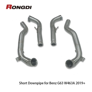 Tubo de Escape con Acabado Cepillado para Mercedes-Benz AMG G63 W464 4.0T M177 2019+, Tubo Corto de Acero Inoxidable - Product Image 1