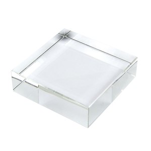 Expositor de Cristal K9 de 110X110X30 mm, Soporte Acrílico Transparente para Exhibir Artículos - Product Image 1
