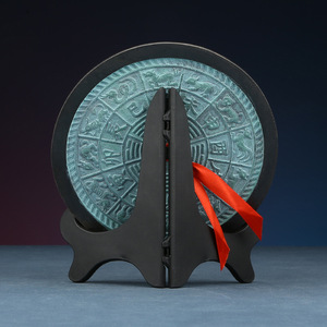 Traditional Bronze <b>Mirror</b> Round Decorative Copper Handmade Home Office Desktop Craft Gift 1PC - Product Image 3