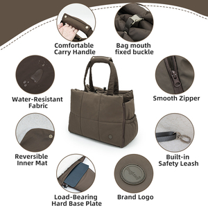 Sac de transport pour animaux de compagnie de grande capacité, résistant à l'eau, sac de transport de luxe pour animaux de compagnie, accessoires pour animaux de compagnie - Product Image 4