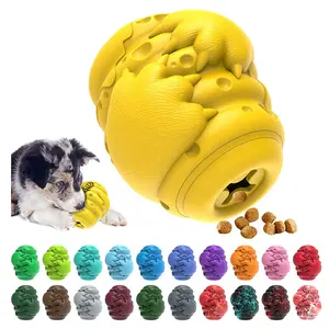 KINYU 2021 New Eco Friendly Natural Rubber Bear's Paw Honey Food dispensers Puppy Puzzle Game Toy For Dog