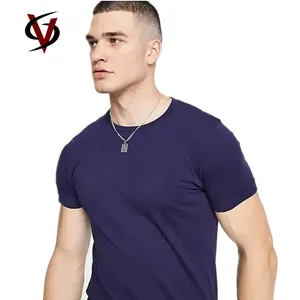 Muscle Fit 95% Bamboo 5% Spandex t-shirt da uomo Slim Fit t-shirt per uomo