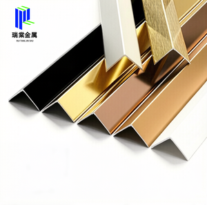 Profilé en aluminium pour finition d'angle, bande décorative en métal en forme de L pour carrelage - Product Image 3
