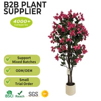 Großhandel 4ft Künstlicher Bougainvillea-Baum Premium Seide Langlebige Outdoor-Terrassen-Eingangstür Hochzeits-Heimdekoration Künstlicher Blumenbaum