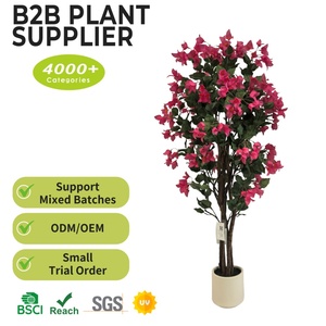 Arbre artificiel de bougainvillier de 1,20 m en soie de qualité supérieure, durable, pour extérieur, patio, porte d'entrée, mariage, décoration intérieure, <span class=keywords><strong>fausse</strong></span> fleur en gros - Product Image 2