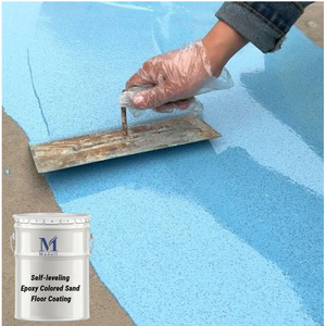 Recubrimiento de Piso Epóxico Autonivelante de Poliuretano Resistente a los Arañazos, Recubrimiento Líquido de Mármol Impermeable con Arena de Color, Dureza - Product Image 3
