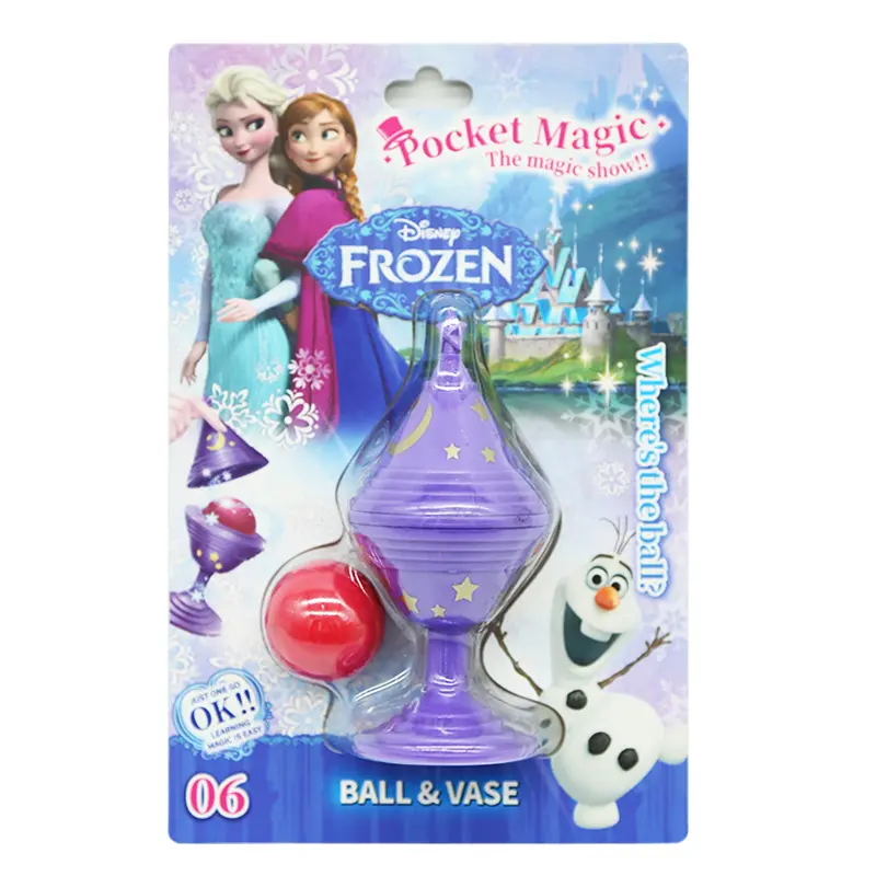 Jogo de brinquedos mágicos congelados de alta qualidade, palco único, fácil de transportar, presente limitado de promoção de ano novo para crianças