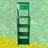 Équipement de service de supermarché à quatre couches 48*48-Support d'affichage de porte-savon détergent à lessive Étagère de cabine combinée en plastique