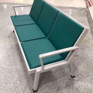 Sofá de Espera de 3 Plazas, Contemporáneo, Ejecutivo, de Metal, para Aeropuertos, Salones y Oficinas, con Asiento de Cuero y Diseño Duradero, Ideal para Peluquerías - Product Image 6