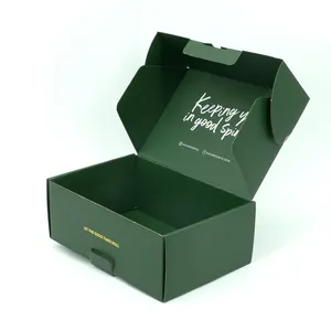 New design logo printing corrugated folding apple carton box