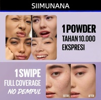 Fond de teint en poudre Super Stay Flex de SIIMUNANA, maquillage mat longue tenue