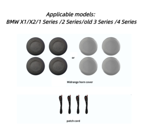 シンフォニーカーアンビエントライトインテリア雰囲気装飾トリムピアノブラックパネルBMW X1 F48 16-22/ X2 F39 18-23に適しています - Product Image 4