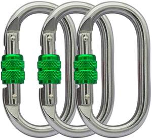 Vente en gros de mousquetons à verrouillage automatique <span class=keywords><strong>Mousqueton</strong></span> à verrouillage par vis en acier inoxydable à gâchette à ressort en acier inoxydable - Product Image 4