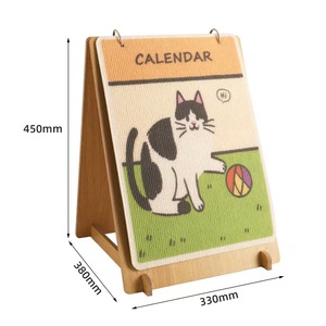 Rascador para Gatos con Diseño de Calendario, de Madera, Tipo A, para Apoyar en la Pared, con Impresión Artística, Sin Desorden, Protector Vertical de Muebles, Suministros para Mascotas - Product Image 4