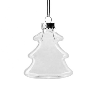 Nuevas Decoraciones Navideñas, Bola de Plástico Transparente, Creativa Bola de Navidad Hueca Colgante - Product Image 1