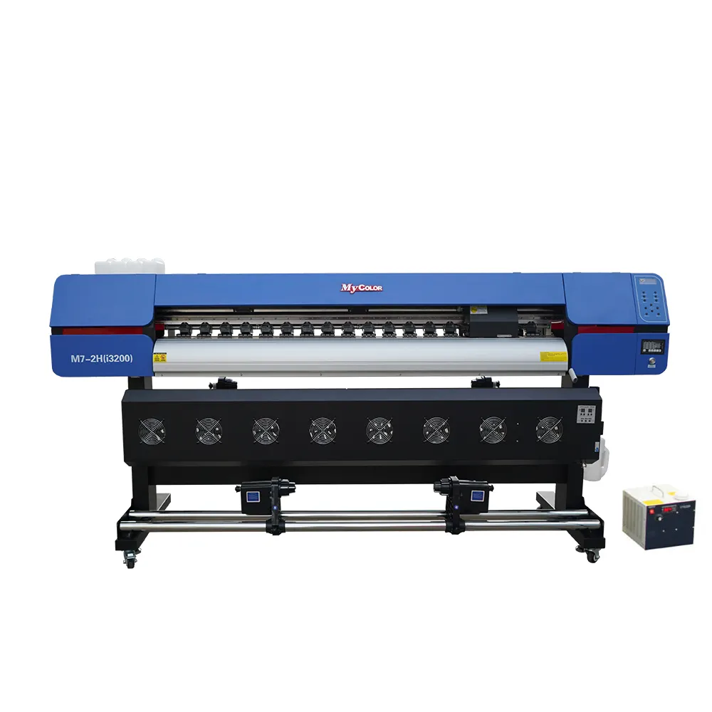 Mycolor m7 rolo uv impressora, estrutura de moldura 180cm para rolar impressora três 4720/i3200 cabeça uv led máquina de impressão para venda