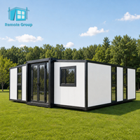 Casas Prefabricadas Modulares Modernas Personalizadas de 20 pies y 30 pies, Casa Pequeña de 3 Dormitorios para Hotel, Tienda, Bar y Oficina