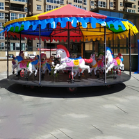 Promotion : Manège d'intérieur et de plein air pour enfants et adultes, avec chevaux de carrousel pour parc d'attractions