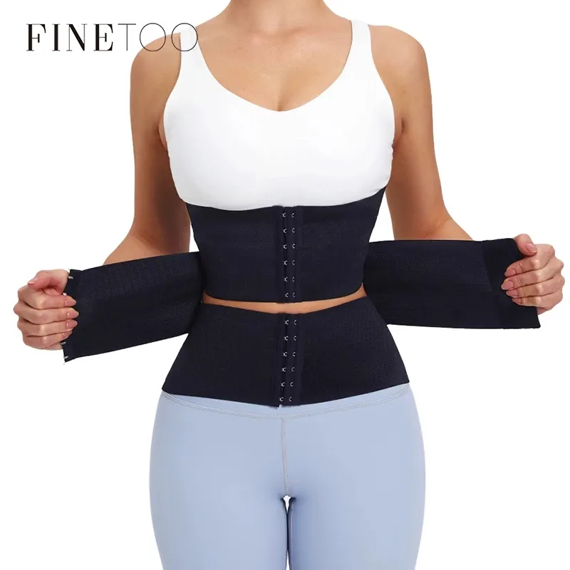 FINETOO kadın bel Cinchers eğitmen şekillendirme modelleme kayışı korse zayıflama kemeri iç çamaşırı vücut şekillendirici Shapewear zayıflama karın