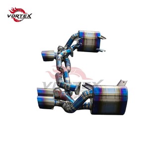 VORTEX Grade 5 Ti Valvetronic Catback Exhaust for Porsche 911 997.1/997.2 2005-2012 Burnt Blue Tip Direct Bolt-On - Product Image 3