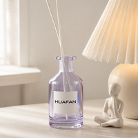 Bouteille diffuseur de parfum en verre cylindrique 150ml 200ml 250ml, emballage pour parfum