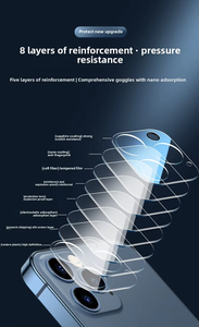 Film de protection <span class=keywords><strong>d</strong></span>'objectif arrière en verre trempé 2.5D/3D à couverture complète bon marché pour téléphone 15 Pro 13 12 14 Max 9H objectif de caméra <span class=keywords><strong>d</strong></span>'écran de téléphone portable - Product Image 5