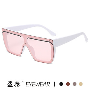 Lunettes de soleil carrées à grande monture UV400 pour femmes, tendance - Product Image 3