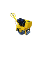 Rouleau vibrant de 0.5 tonnes marchant derrière la machine de compacteur de sol de poussée de main de rouleau de route