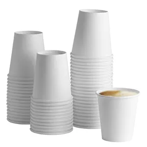 2,5 4 6 8 16 20 22 26 32 Unzen Coffee Shop Tassen Hot Cup Papier 12 Unzen weiße Pappbecher