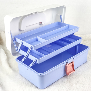Organisateur de rangement pour nail art à conception à étages séparés et trois niveaux pour répondre aux besoins de rangement de différentes tailles - Product Image 1