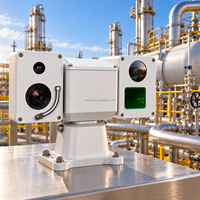 Gasveldbeveiliging Gasverwerkingsinstallatie Camera Bewegingsdetectie Lange afstand Thermische PTZ-bewaking IP67 Waterdicht Geheugenkaart