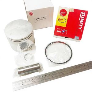 Jeu de segments de piston essence TAIWAN SUNITY type S OEM 6R5-11636-11 surdimensionné 0,25 pour moteurs hors-bord YAMAHA 115CV-225CV 2 temps - Product Image 1