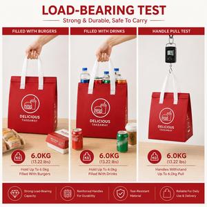 ถุงอลูมิเนียมฟอยล์เก็บความร้อนสำหรับส่งอาหารแบบเดลิเวอรี่ สำหรับบรรจุภัณฑ์อาหารร้อนและเย็น - Product Image 6