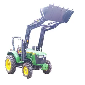 55 hp tractor DQ554 front end loader and backhoe for 554 farm tractor