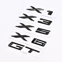 Etiqueta Adhesiva para Modelo de Auto, Letras 3D, Emblema para Maletero Trasero, Negro/Plateado, Compatible con X1-X7, Accesorios de Repuesto