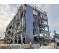 Complexe préfabriqué clé en main : Bureaux, Appartements, Hôtels, Résidences avec Mur-rideau en Verre et Piscine