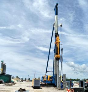 Kazık sürücü mini ekskavatör otoban korkuluğu hidrolik kazık vakıf kazık dikme makinesi - Product Image 1